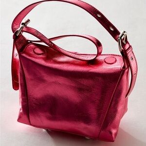 NWT Free People Sabi Shoulder bag Sangria sunset Mini bag Gypsy Boho Leather